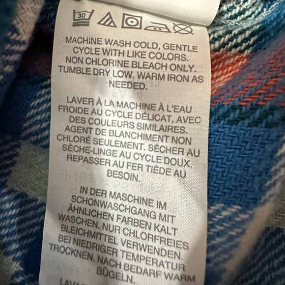 J. Crew Plaid Boyfriend Button Down Soft Flannel size 10 - Picture 11 of 15